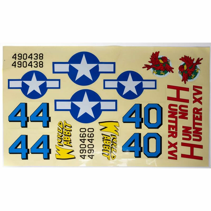 Budget π₯° Hangar 9 Decal Set: Fun Scale P-47 Thunderbolt for Parts π€©