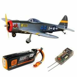 Hot Sale 🎁 Hangar 9 Fun Scale P-47 Thunderbolt PNP with AR637T & 4S 5000mAh LiPo Battery for Plug-N-Play 👏
